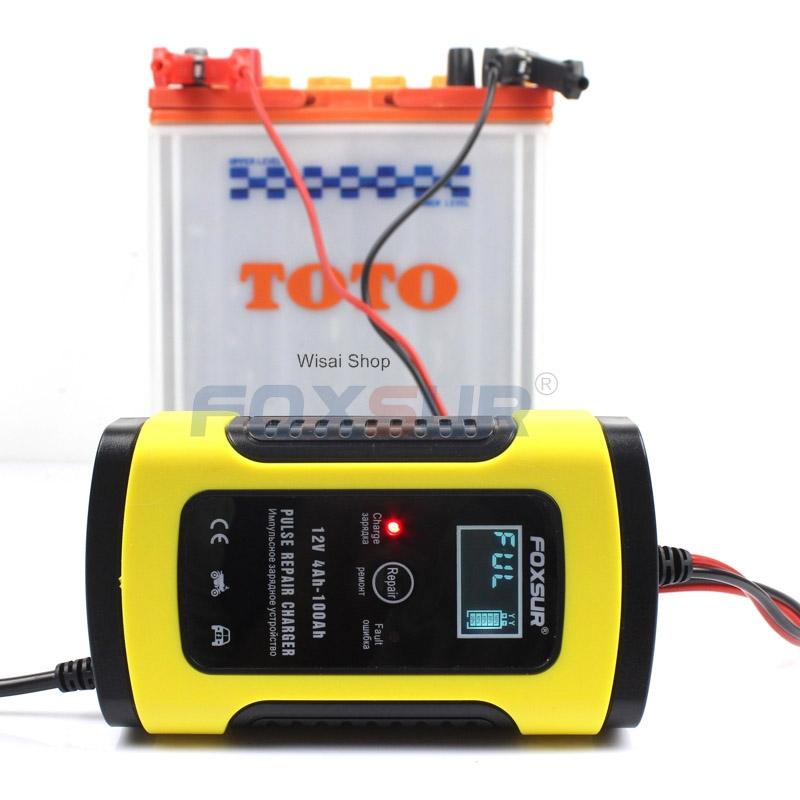 เครื่องชาร์จ 12V อัจฉริยะและซ่อมแบตเตอรี่รถยนต์ Pulse Repair Charger 12V 4-100Ah 6 68847e5a3d8ba302b41c1e2720bc5f8b