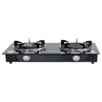 Hanabishi เตาแก๊สหัวคู่หน้ากระจก - รุ่น HGS-910