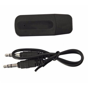 Allwin USB 2.0 3.5mm Jack Wireless Bluetooth Music Receiver Stereo Audio Adapter (Black) image