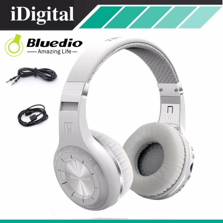 ดูภาพ Bluedio หูฟังบลูธูท รุ่น H+ (Plus) Turbine Super BASS แบตเตอรี่ 40 ชม. Bluetooth V4.1 Headphone(สีขาว) เพิ่มเติม Bluedio หูฟังบลูธูท รุ่น H+ (Plus) Turbine Super BASS แบตเตอรี่ 40 ชม. Bluetooth V4.1 Headphone(สีขาว)
