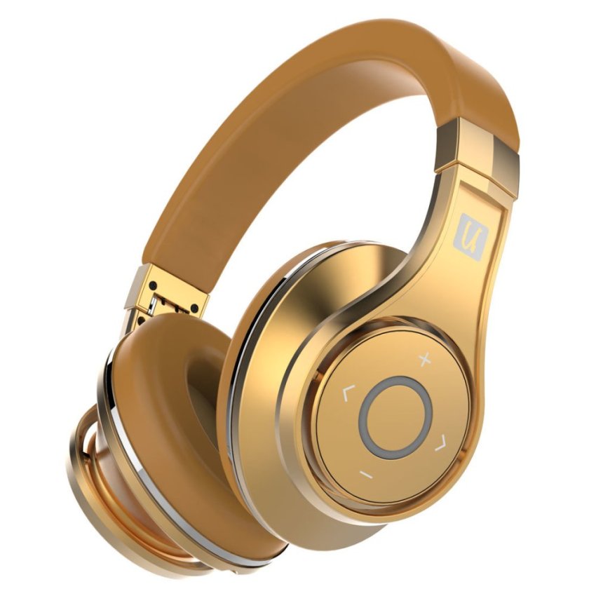 ดูภาพ Bluedio UFO Bluetooth Headphones Wireless headset with Microphone (Gold)-intl เพิ่มเติม Bluedio UFO Bluetooth Headphones Wireless headset with Microphone (Gold)-intl