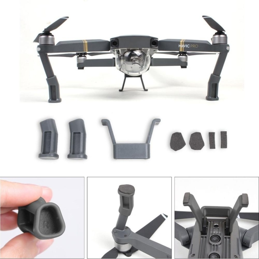 ดูภาพ Landing Gear Leg Height Extender Kit Riser Stabilizers Protection Pad Safe Landing Holder Mount for DJI Mavic Pro Accessories - intl เพิ่มเติม Landing Gear Leg Height Extender Kit Riser Stabilizers Protection Pad Safe Landing Holder Mount for DJI Mavic Pro Accessories - intl