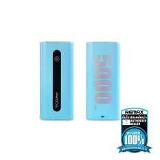 Remax รุ่น PRODA Power Bank 5000 รุ่น E5 (สีฟ้า) ส่งฟรี Remax รุ่น PRODA Power Bank 5000 รุ่น E5 (สีฟ้า) ส่งฟรี