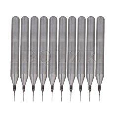0.2mm Tungsten Steel Carbide PCB Drill Set of 10 Silver ส่งฟรี 0.2mm Tungsten Steel Carbide PCB Drill Set of 10 Silver ส่งฟรี