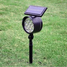 Better Homes ไฟปักสนามโซล่าเซลล์ 12LED ตัวใหญ่ (ไฟสีขาว)แบบสว่างพิเศษ