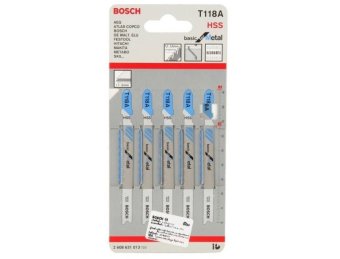 Bosch ใบเลื่อยจิ๊กซอว์ T118A 5 ใบ Bosch ใบเลื่อยจิ๊กซอว์ T118A 5 ใบ