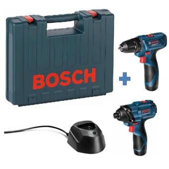 BOSCH ชุดคอมโบ สว่านไขควงแบต+ไขควงกระแทก รุ่น GDR120-LI+GSR120-LI(COMBO KIT) BOSCH ชุดคอมโบ สว่านไขควงแบต+ไขควงกระแทก รุ่น GDR120-LI+GSR120-LI(COMBO KIT)