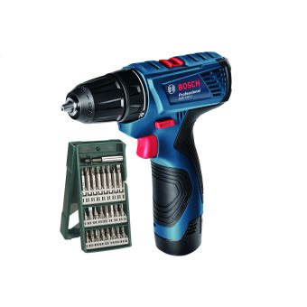 Bosch สว่านไขควงไร้สาย 12 โวลท์ GSR 120-LI พร้อมดอกไขควง x-line 25 ชิ้น Bosch สว่านไขควงไร้สาย 12 โวลท์ GSR 120-LI พร้อมดอกไขควง x-line 25 ชิ้น