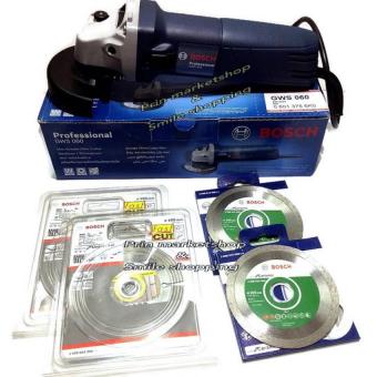 BOSCHเครื่องเจียร 4 นิ้ว gws060+BOSCH ใบตัดกระเบื้อง 4นิ้ว 2 ใบ+BOSCH ใบตัดเพชร universal 4นิ้ว 2 ใบ BOSCHเครื่องเจียร 4 นิ้ว gws060+BOSCH ใบตัดกระเบื้อง 4นิ้ว 2 ใบ+BOSCH ใบตัดเพชร universal 4นิ้ว 2 ใบ