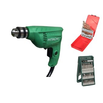 Hitachi เครื่องมือช่าง สว่านไฟฟ้า รุ่น D6VA + BOSCH X-Line ชุดดอกไขควง 25 ตัวชุด + SMILE SHOPPING ชุดดอกสว่าน 13 ตัวชุด Hitachi เครื่องมือช่าง สว่านไฟฟ้า รุ่น D6VA + BOSCH X-Line ชุดดอกไขควง 25 ตัวชุด + SMILE SHOPPING ชุดดอกสว่าน 13 ตัวชุด