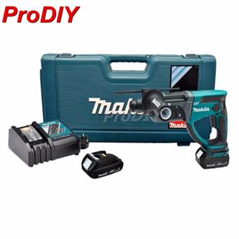 Makita DHR202SYE สว่านโรตารี่แบตเตอรี่ 3 ระบบ 18V 1.5Ah + แบตเตอรี่ 2 ก้อน + แท่นชาร์จ 1 อัน Makita DHR202SYE สว่านโรตารี่แบตเตอรี่ 3 ระบบ 18V 1.5Ah + แบตเตอรี่ 2 ก้อน + แท่นชาร์จ 1 อัน
