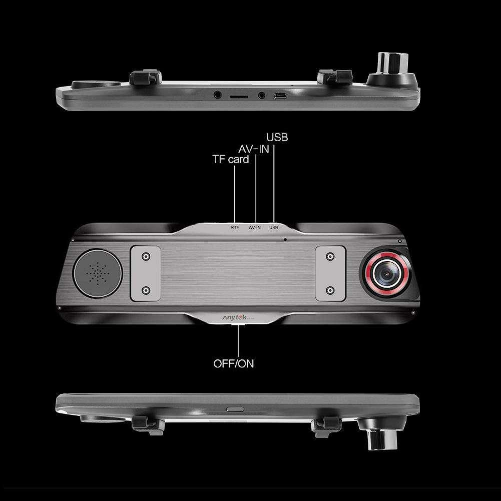 Anytek T900 + 9.66 นิ้ว แบบกระจกมองหลังกล้องหน้า DVR 1080 P + กล้องหลัง1080 P Dash CAM รุ่นใหม่ล่าสุด ชัดที่สุดทั้งกล้องหน้าและกล้องหลัง 5 3a7caaf54de5948a7f9ddca1aead7349