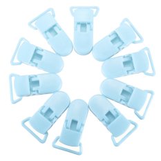 10pcs Pacifier Clips Soother Dummy Bib Suspender Paci Toy Holder (Light Blue) โปรโมชั่น 10pcs Pacifier Clips Soother Dummy Bib Suspender Paci Toy Holder (Light Blue) ลดราคา