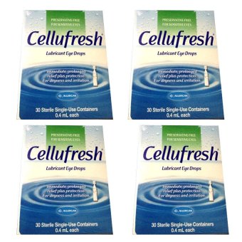 Cellufreshน้ำตาเทียม ไม่มีสารกันบูด0.4ML 4กล่อง