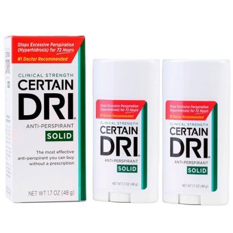 Certain Dri Solid โรลออนระงับเหงื่อและกลิ่นกาย สูตรอ่อนโยน 48 g (2 กล่อง)