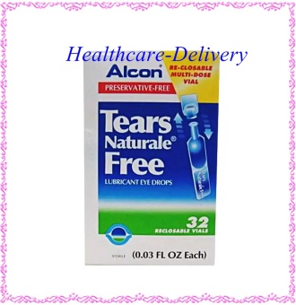 ALCON Tears Naturale Freeน้ำตาเทียม ไม่มีสารกันบูด0.03 FL.OZ (0.8 ml) 1กล่อง