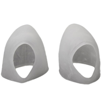 HengSong Silicone Ease Heel Pain Moisturizing Whitening Socks White