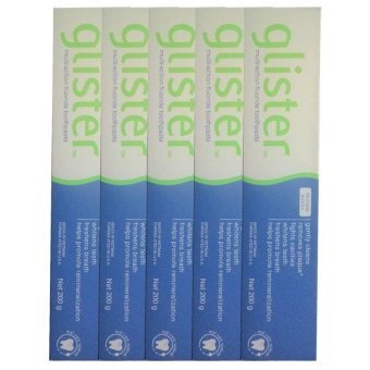 Amway GLISTER Multi-Action Fluoride Toothpaste ยาสีฟันกลิสเทอร์ มัลติ-แอ็คชั่น ฟลูออไรด์ (200g) (5 กล่อง)