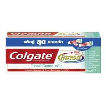 COLGATE Tยาสีฟัน โททอล โปรเฟสชั่นแนล คลีน เจล 150 กรัม - แพ็คคู่