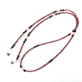 Frosted Fashion Glasses Chain - Purple