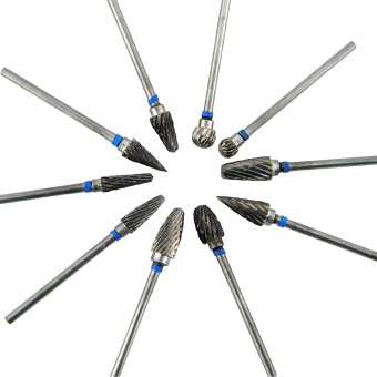 ทังสเตนเหล็กฟันทันตกรรมแล็บ Burs สว่านเบอร์ 10ชิ้น/แพ็ค
