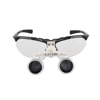 Black 3.5X 320mm Dentist Dental Surgical Medical Binocular Loupes Optical Glass Loupe