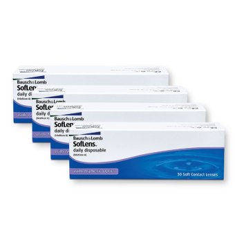 Bausch & Lomb Soflens Daily (แพ็ค 30) โปร 4กล่อง คอนแทคเลนส์ รายวัน