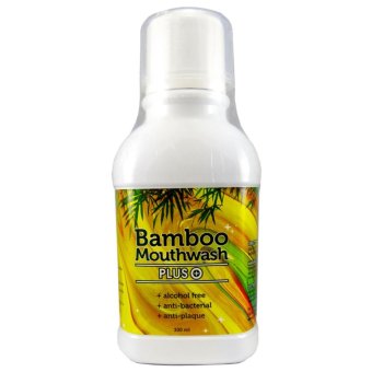 Bamboo mouthwash Plus น้ำยาบ้วนปาก แบมบูเม้าท์วอช พลัส หมดปัญหากลิ่นปาก คราบพลัค หินปูน 1 ขวด (300 ml./ขวด)