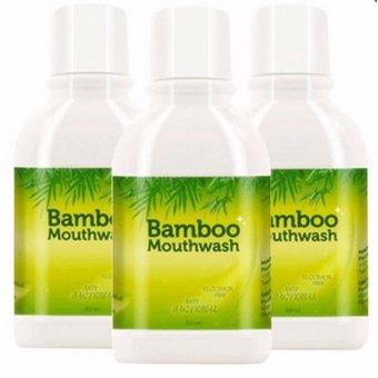 Hylife Bamboo mouthwash น้ำยาบ้วนปาก ขจัดคราบหินปูน ชา กาแฟ (300 ml.) 3ขวด