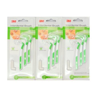 3M Interdental Brush แปรงซอกฟัน L Shape : Size S (3 แพ็ค)