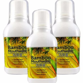 HyLife Bamboo Mouthwash Plus แบมบู เม้าท์วอช พลัส 300ml. (((3 ขวด)))
