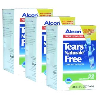 ALCON Tears Naturale Freeน้ำตาเทียม ไม่มีสารกันบูด0.03 FL.OZ (0.8 ml) 3กล่อง