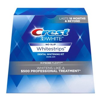 Crest 3D White Supreme FlexFit Whitestrips, (21 ซอง) แผ่นฟอกฟันขาวด้วยตัวเอง