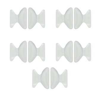 Cocotina 5Pair Eyeglass Anti-Slip Silicone Stick On Nose Pads Sunglass Glasses Mats – White