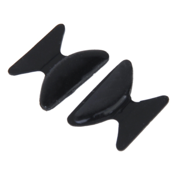 Eyeglass Anti-Slip Silicone Stick On Nose Pad 1 Pair Black