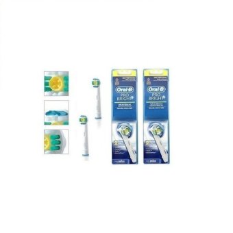 Braun Oral-B EB18-2 3DWhite Replacement Rechargeable ToothbrushHeads 2Pack(4PCS)