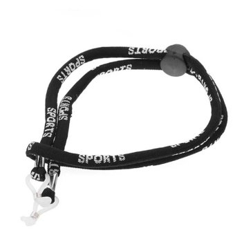 Buytra Adjustable Eyeglass Holder Nylon Cord Black