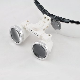 Black 2.5X 320mm Dentist Dental Surgical Medical Binocular Loupes Optical Glass Loupe