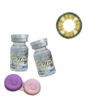 beauty lens คอนแทคเลนส์แบบแฟชั่น รุ่น Elsa brown 1 คู่ (สีน้ำตาล) พร้อมตลับใส่