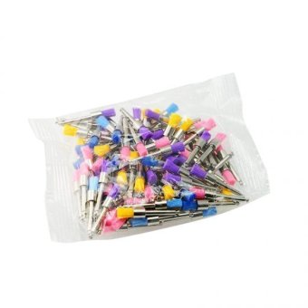 ใหม่ 100ชิ้นฟันขัดกลอนขัดไนล่อนสีแบน Prophy แปรง