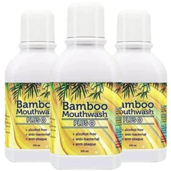 Bamboo Mouthwash Plus แบมบู เม้าท์วอช พลัส 300ml. (3 ขวด)