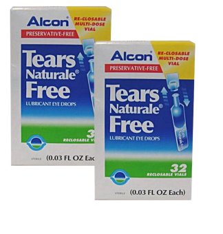 ALCON Tears Naturale Freeน้ำตาเทียม ไม่มีสารกันบูด0.03 FL.OZ (0.8 ml) 2กล่อง