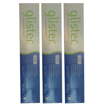 Amway GLISTER Multi-Action Fluoride Toothpaste ยาสีฟันกลิสเทอร์ มัลติ-แอ็คชั่น ฟลูออไรด์ (65g) (3 กล่อง)