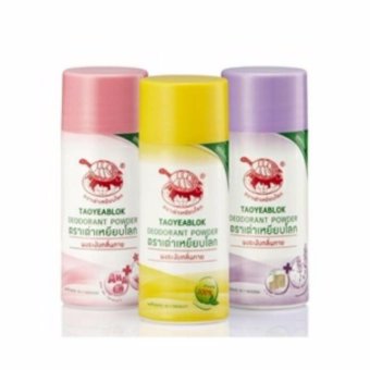 JT แป้งตราเต่ากำจัดกลิ่น เหยียบโลก 25 g.( 3 ขวด)