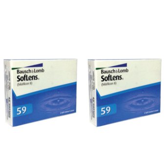 Bausch&Lomb SofLen59 -2.25 รายเดือน 1 คู่ จำนวน 2 กล่อง