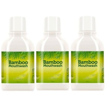 Bamboo Mouthwash ขจัดคราบหินปูน ชา กาแฟ 300 ml. (3 ขวด)
