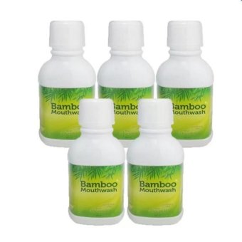 Hylife Bamboo mouthwash น้ำยาบ้วนปาก ขจัดคราบหินปูน ชา กาแฟ (300 ml.) 5 ขวด