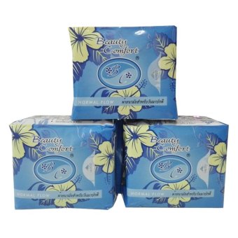 Beauty Comfort แอดเวล บิวตี้ สีฟ้า ผ้าอนามัย สมุนไพร สำหรับกลางวัน แพ็ก 3 ห่อ