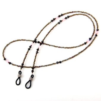 Lengthened Fashion Glasses Chain Black