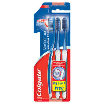 COLGATE สลิม ซอฟท์ ดูออล แอคชั่น แพค 3